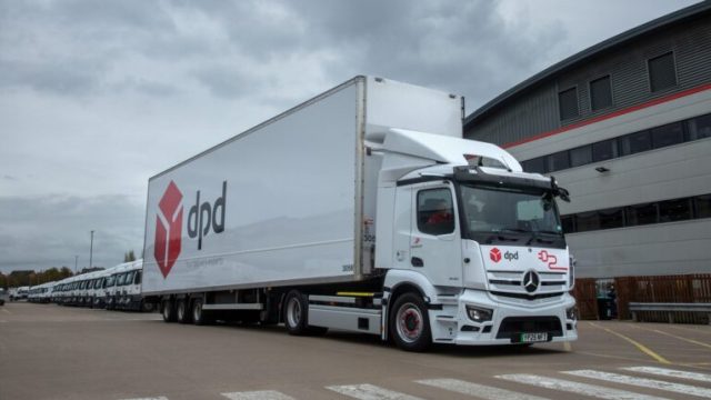 DPD начала испытания полностью электрического грузовика Mercedes-Benz