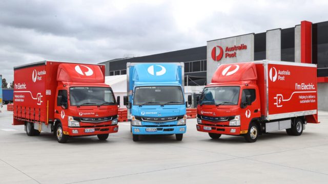 Australia Post получила первые электрические грузовики Fuso eCanter перед рождественским пиковым сезоном
