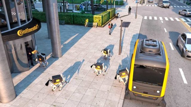 Continental представила автономных роботов-доставщиков на CES 2019