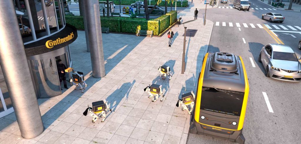Continental представила автономных роботов-доставщиков на CES 2019