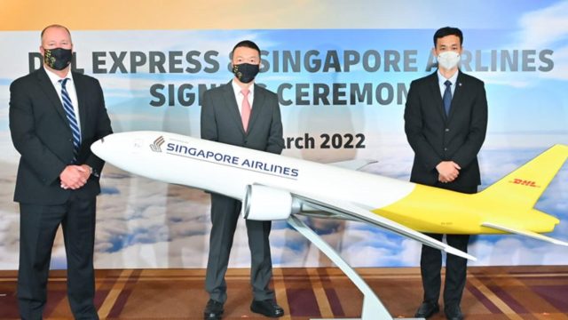 DHL Express и Singapore Airlines задействуют пять грузовых Boeing 777