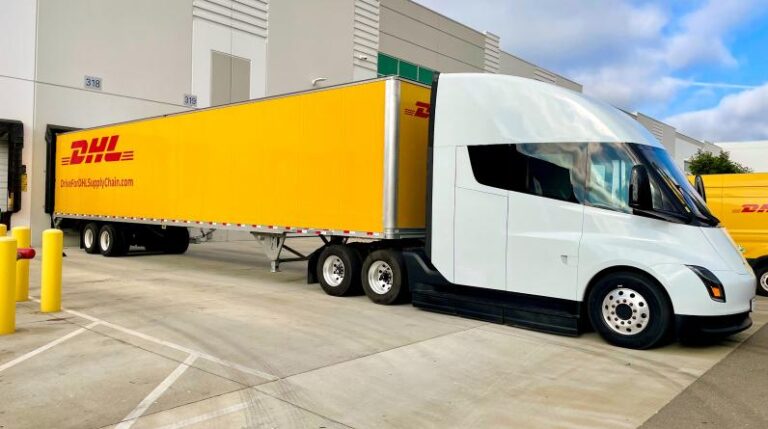 DHL завершила испытания электрического грузовика Tesla Semi