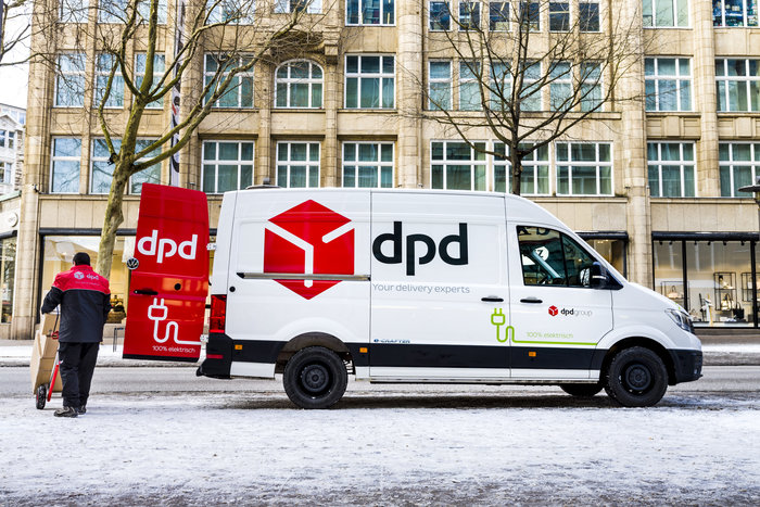 DPD тестирует полностью электрические фургоны VW для доставки в Гамбурге