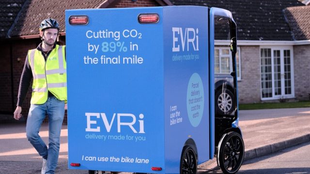 Evri тестирует электрический грузовой велосипед