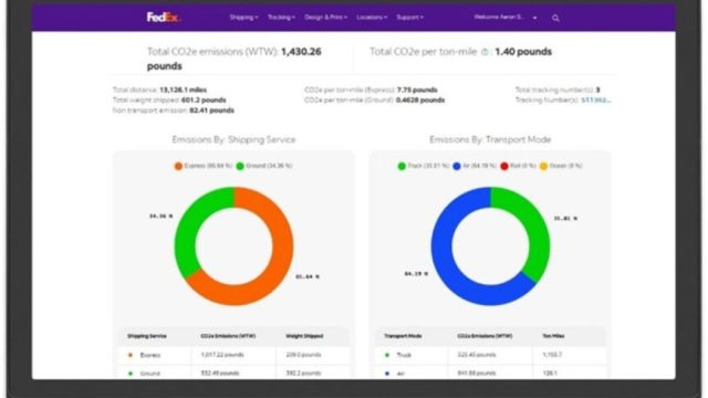 FedEx запускает облачный движок для отслеживания выбросов клиентов