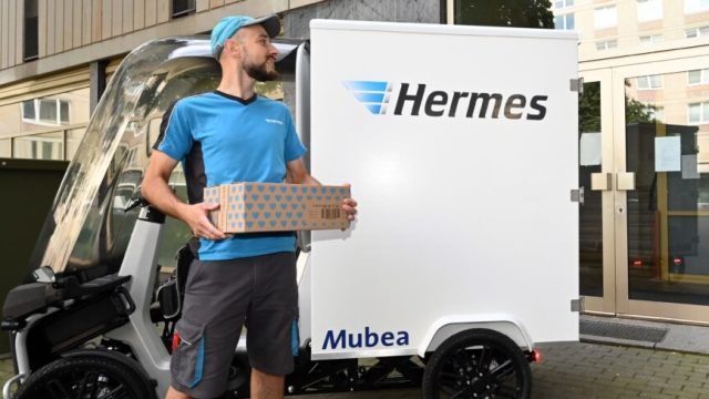 Hermes продолжает успешные испытания электрических грузовых велосипедов в Лейпциге