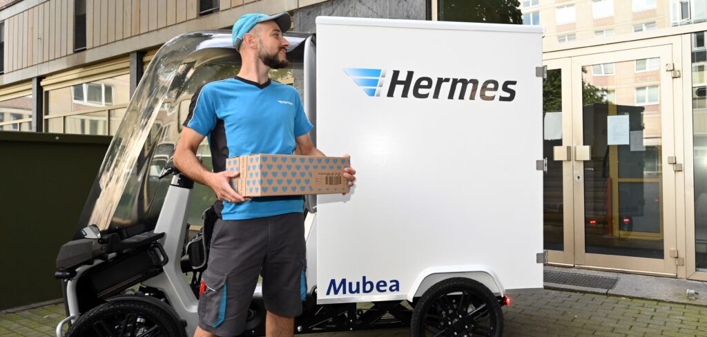 Hermes продолжает успешные испытания электрических грузовых велосипедов в Лейпциге