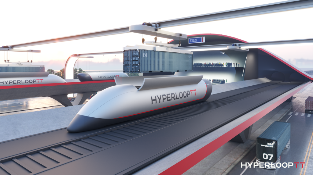 HyperloopTT представила систему капсул для экспресс-перевозки грузов
