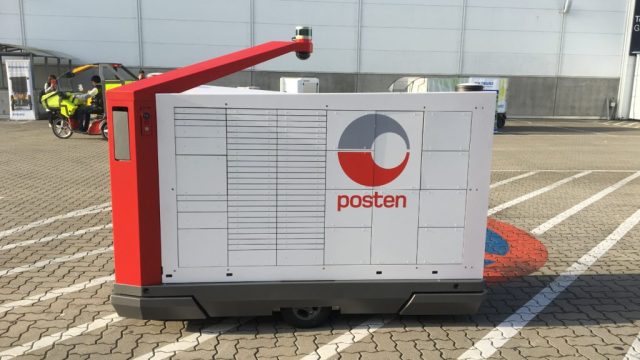 Kyburz представила электрическую автономную тележку для доставки на POST-EXPO 2018
