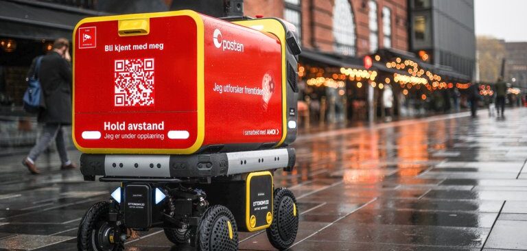 Ottonomy.IO и Posten Norge протестируют автономных роботов для доставки на первом этапе цепочки