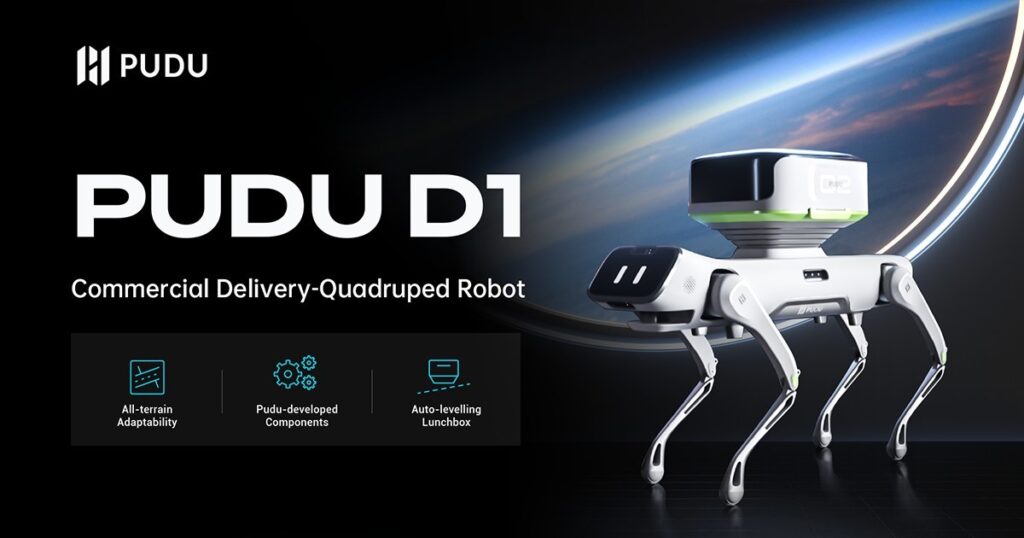 Pudu Robotics представила робота-доставщика на четырёх ногах для работы на неровной местности