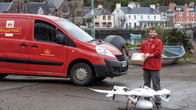 Royal Mail запускает инновационную службу доставки дронами