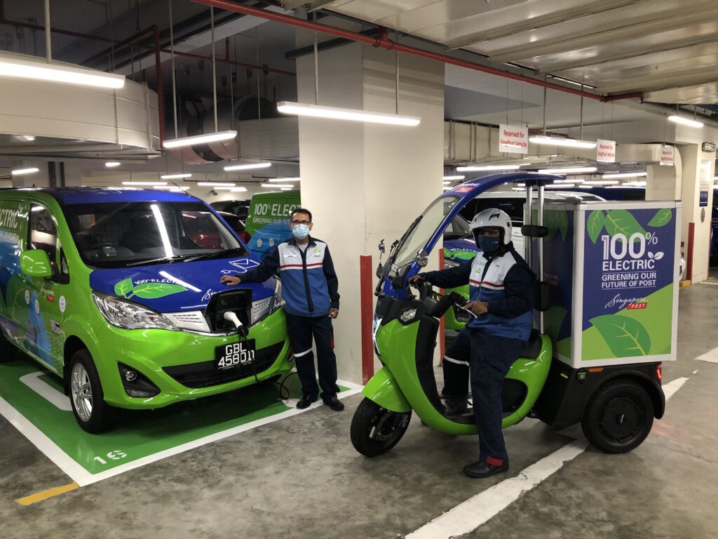 SingPost переведёт весь парк доставочных автомобилей на электротягу к 2026 году