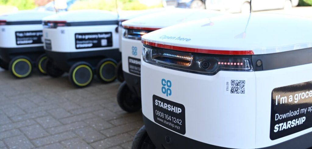 Starship расширяет партнёрство с Co-op и запускает автономную доставку в Нортгемптоншире