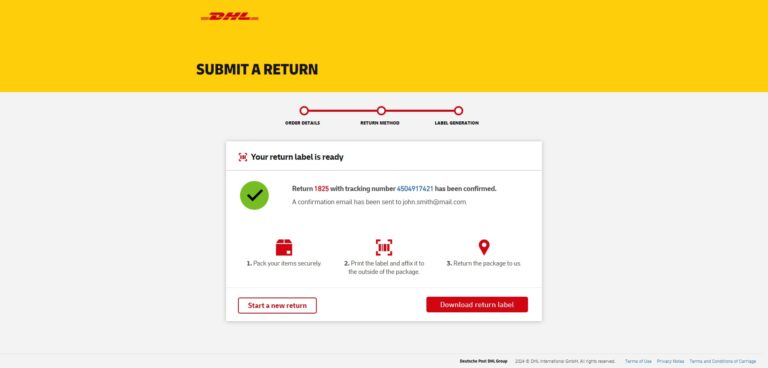 DHL Express запустила международный портал возвратов для малого и среднего бизнеса