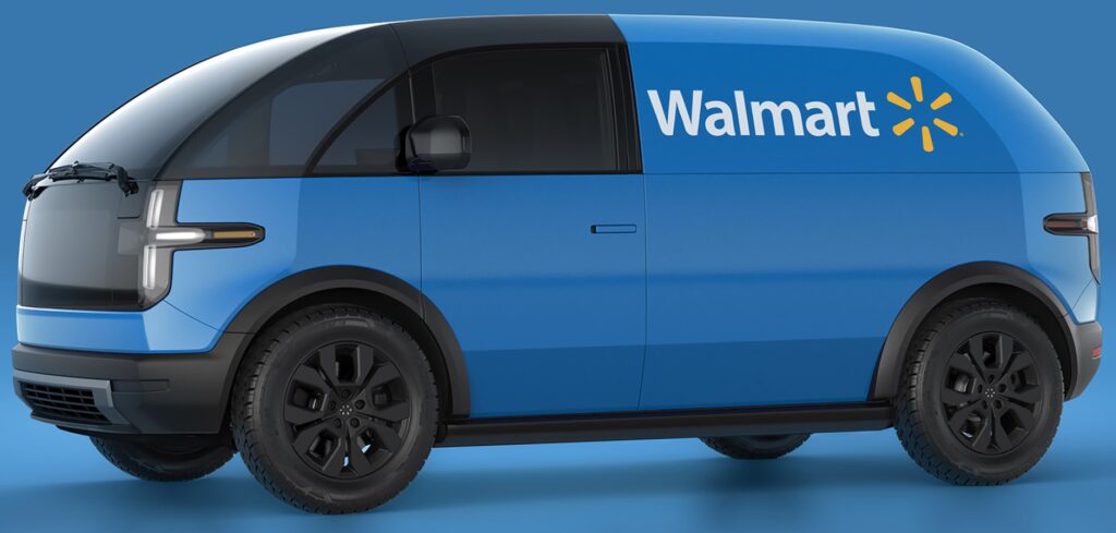 Walmart заказала у Canoo 4500 электромобилей для доставки последней мили
