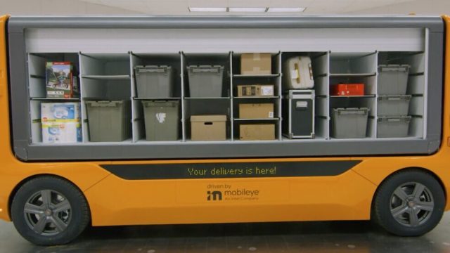 Udelv представила беспилотный электрический автомобиль Transporter без кабины для доставки