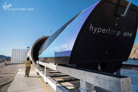 Virgin Hyperloop One и DP World создадут систему перевозки грузов на основе технологии hyperloop