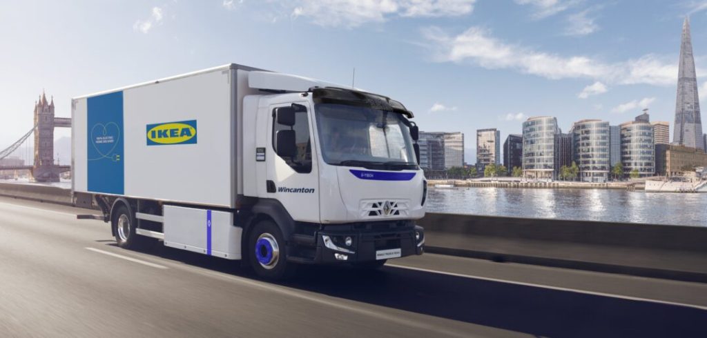 Wincanton инвестировала несколько миллионов фунтов в электромобили для IKEA