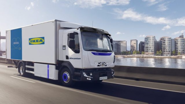 Wincanton инвестировала несколько миллионов фунтов в электромобили для IKEA