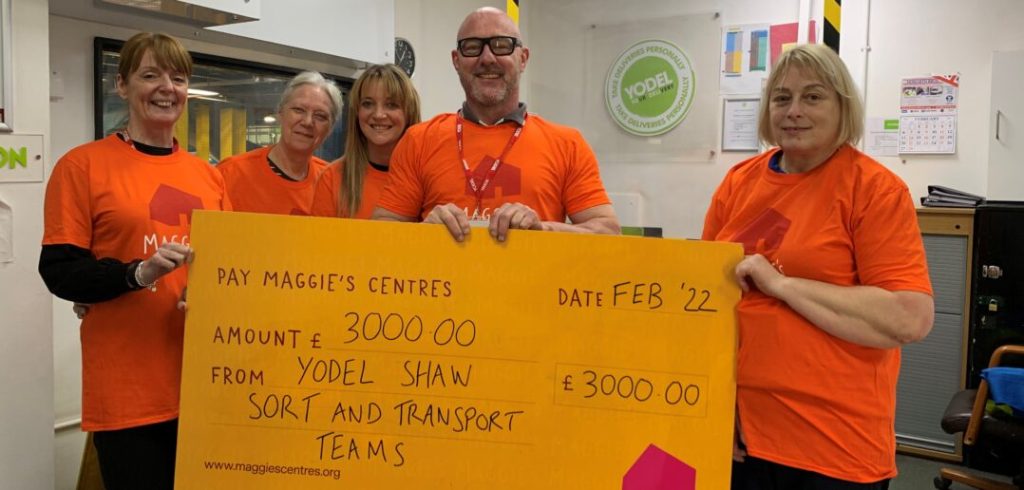Yodel пожертвовала £3 000 онкологическому центру Maggie’s