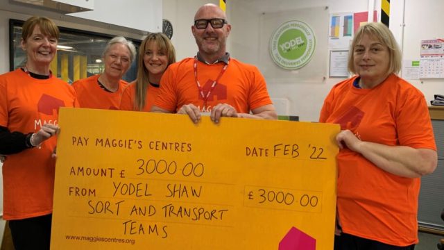 Yodel пожертвовала £3 000 онкологическому центру Maggie’s