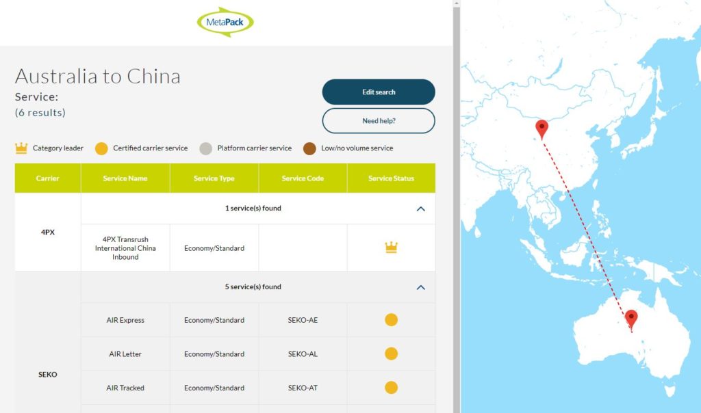Инструмент Carrier Mapping от Metapack обеспечит глобальное покрытие