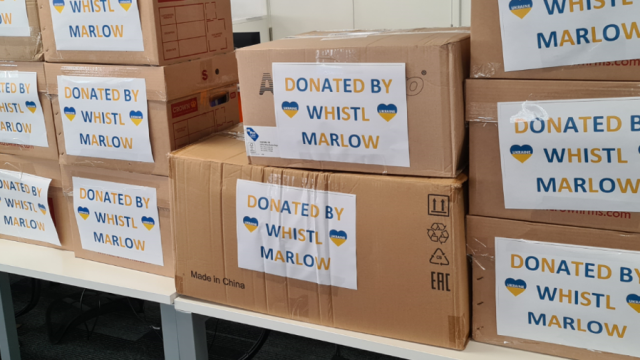 Призыв Whistl о помощи Украине получил крупное пожертвование средств индивидуальной защиты