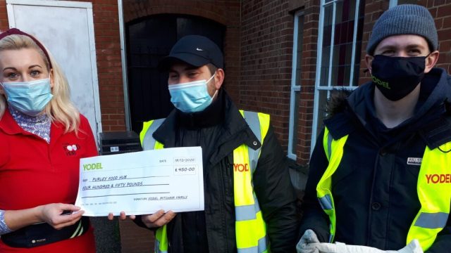 Сотрудники Yodel поддержали продовольственный центр Purley Food Hub