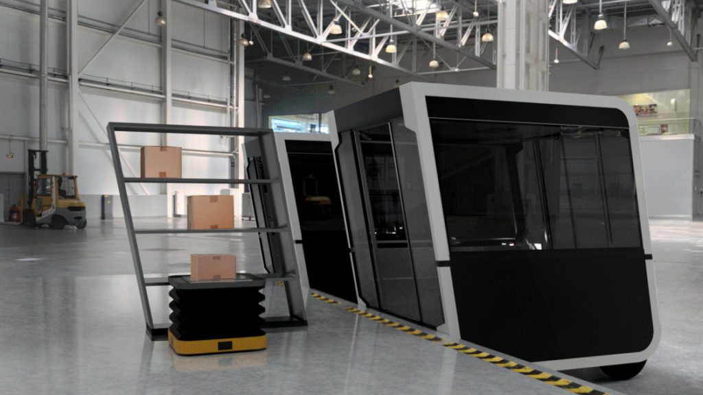 Стартап Next представил систему перевозки посылок с помощью автономных постаматов