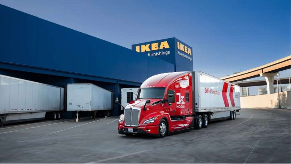 IKEA выбрала Kodiak для запуска беспилотных грузоперевозок